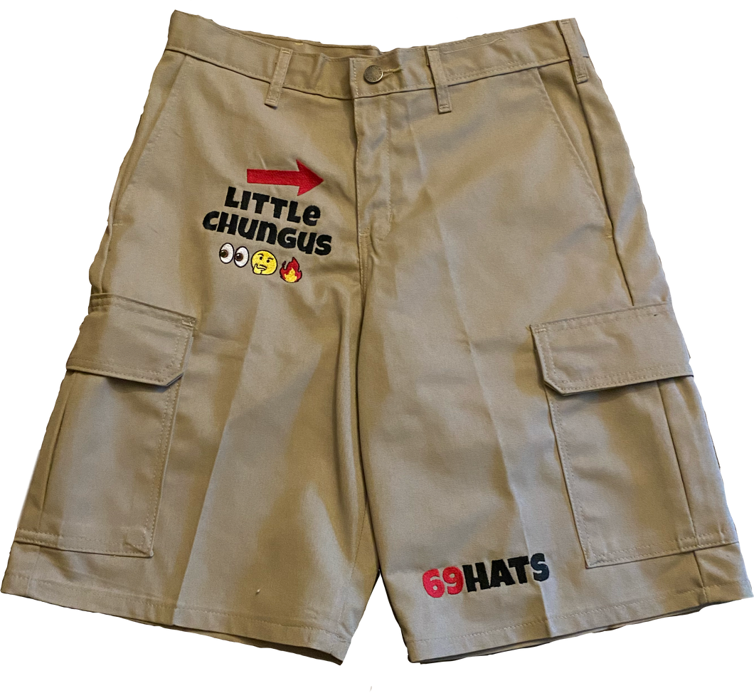 Little Chungus Cargo Shorts - Beige