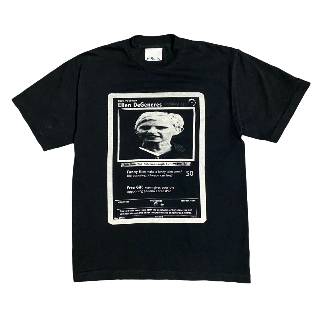 Ellen Trading Card Shirt - Black