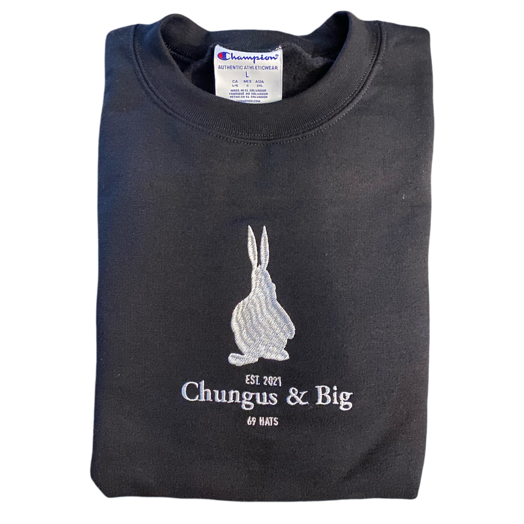 Chungus & Big Crewneck Sweatshirt - Black