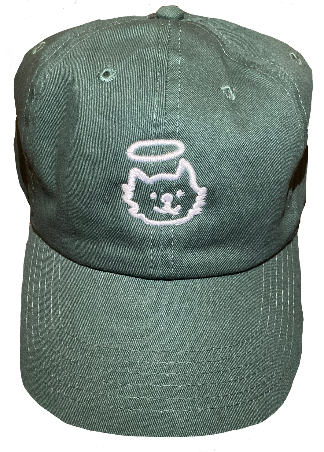 Angel Dog Baseball Cap- Green