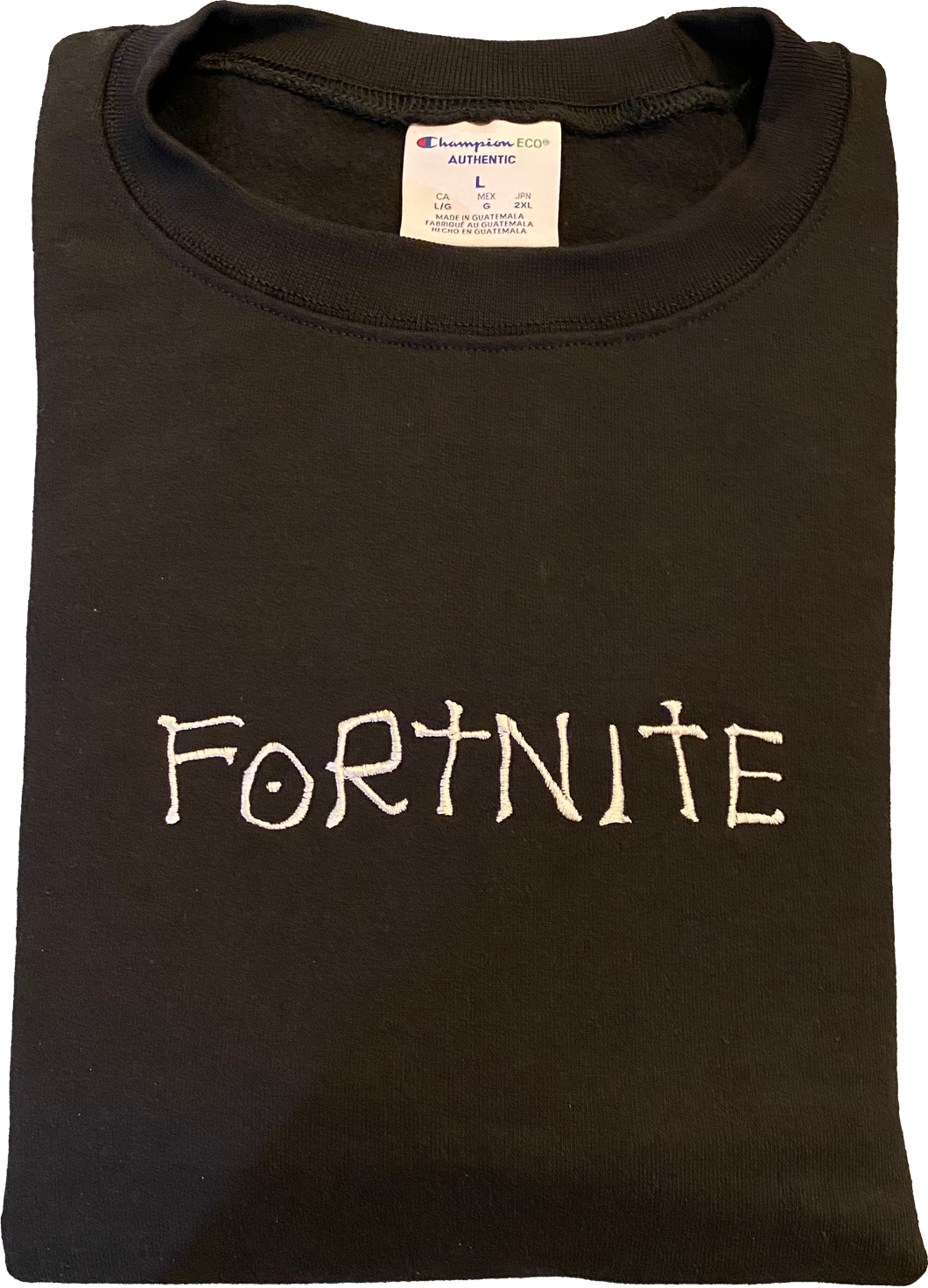 Fortnite Death Note Crewneck Sweatshirt Black 69hats