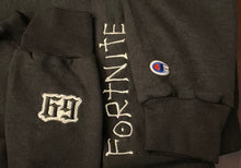 Load image into Gallery viewer, Fortnite Death Note Crewneck Sweatshirt - Black
